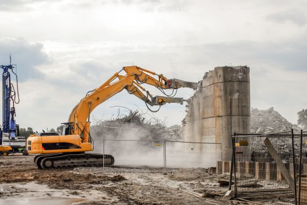Silo Demolition in Winston Salem
